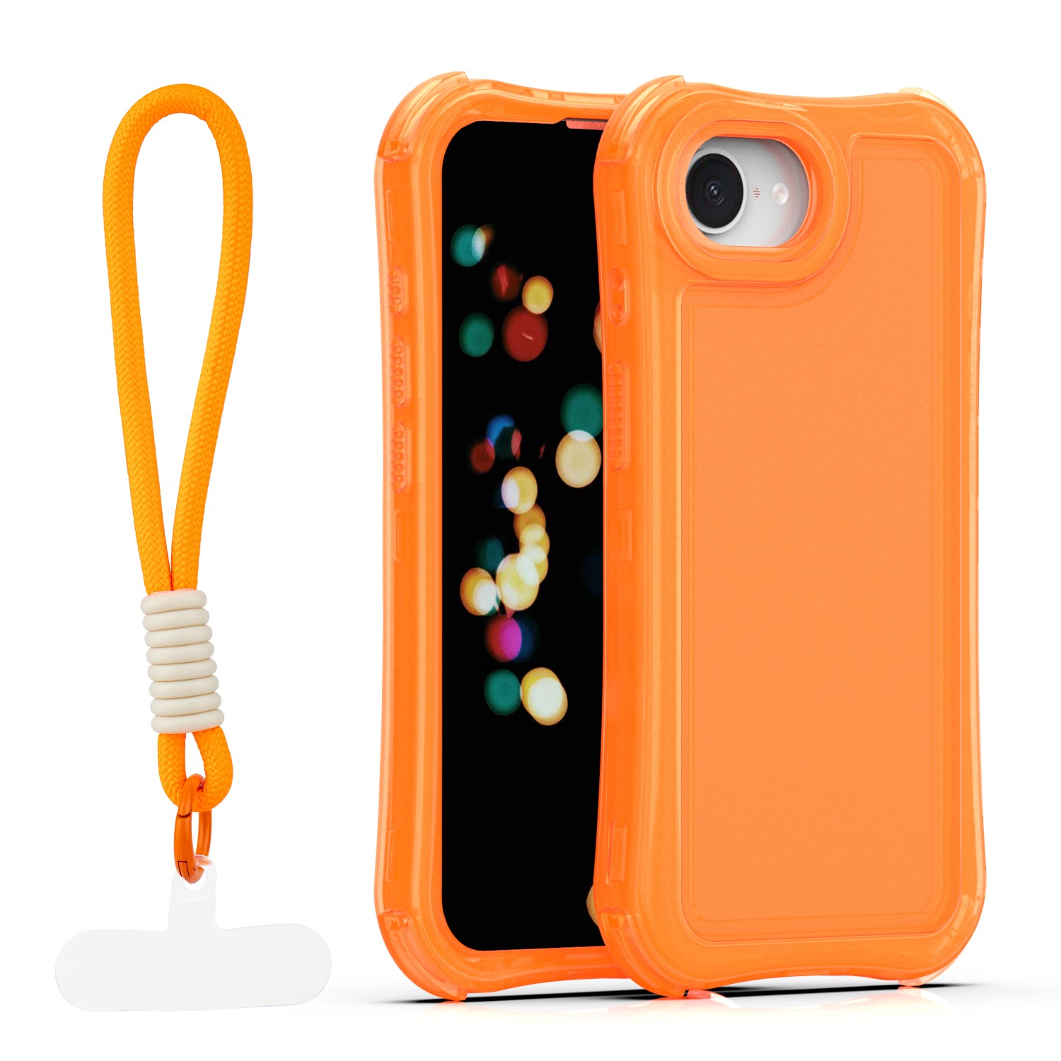 TFO Ochranné puzdro Safepop s remienkom pre iPhone 16e / 17e oranžové