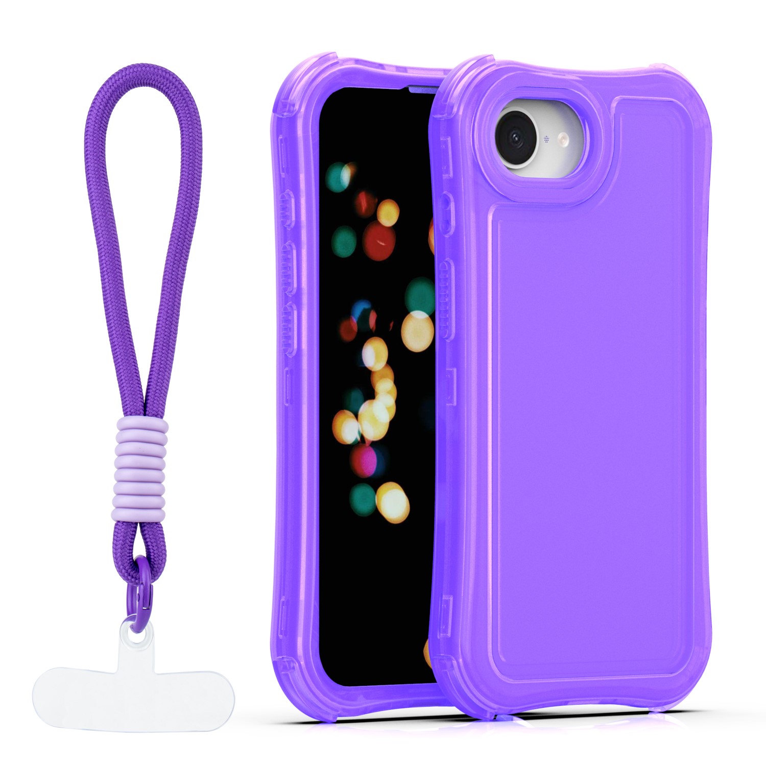 TFO Puzdro Safepop s popruhom pre iPhone 16e / 17e fialové