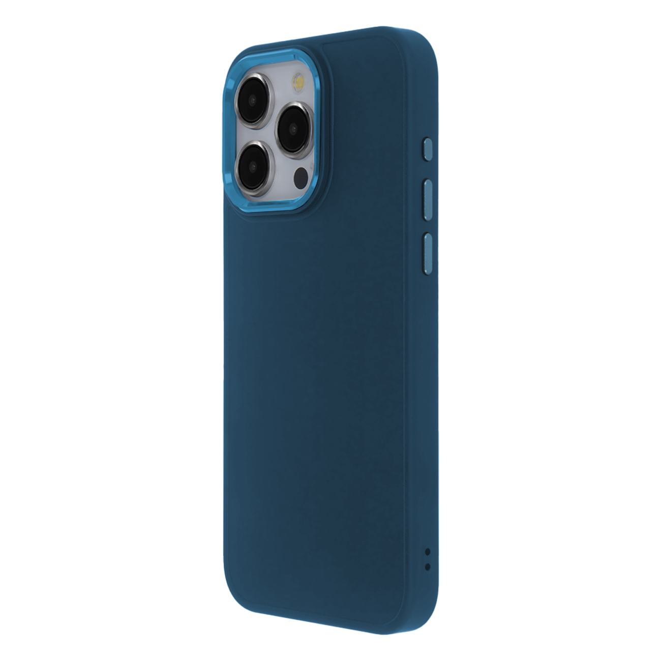 Tecto Shield Saténové elegantné puzdro pre iPhone 14 6,1" tmavomodrá
