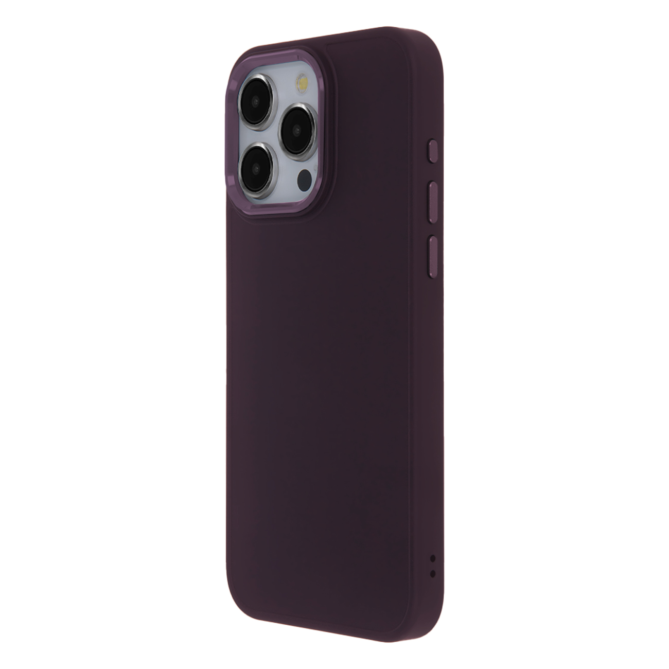 Tecto Shield Elegantné saténové puzdro pre iPhone 15 Plus 6,7" bordová