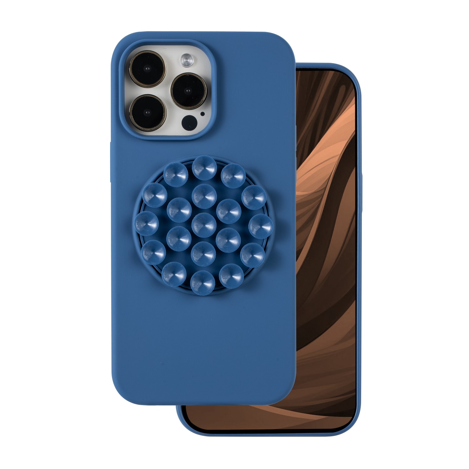 TFO Silikónový obal Stick pre iPhone 16 Pro 6,3" modrý