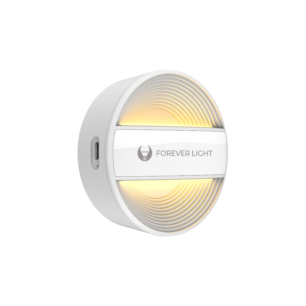 LED Nočné svetlo okrúhle PURE FLC-20 ALMA PIR biela 500mAh Forever Light