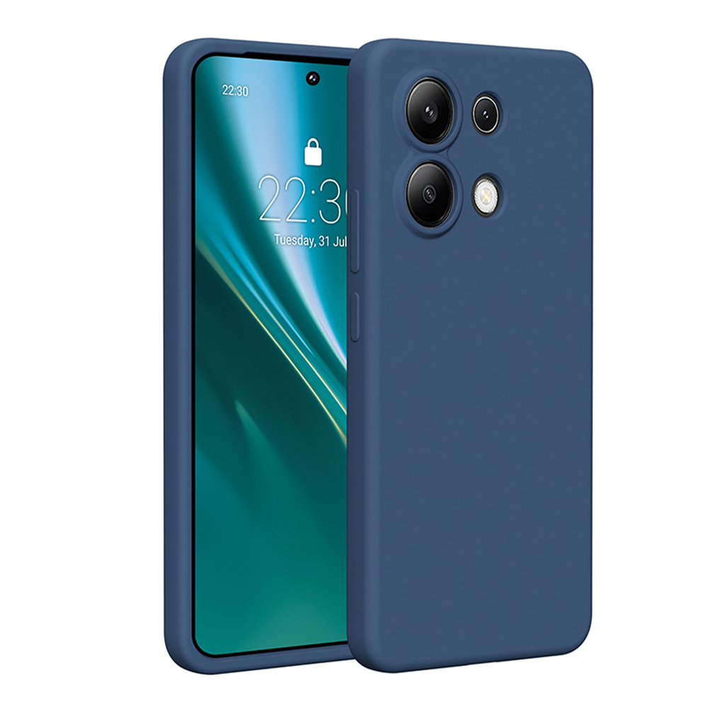 Puzdro Etteri Silicone pre Xiaomi Redmi Note 13 4G tmavomodré