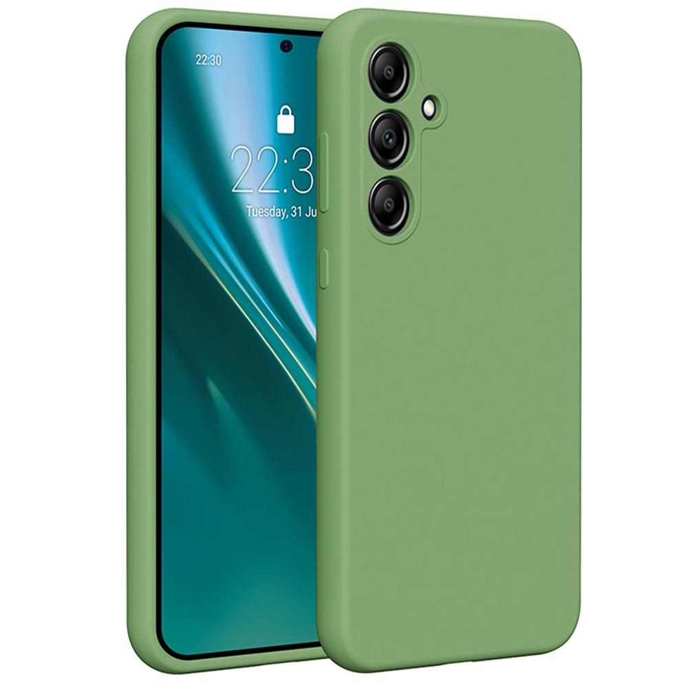 Puzdro Etteri Silicone pre Samsung Galaxy A35 5G svetlozelené