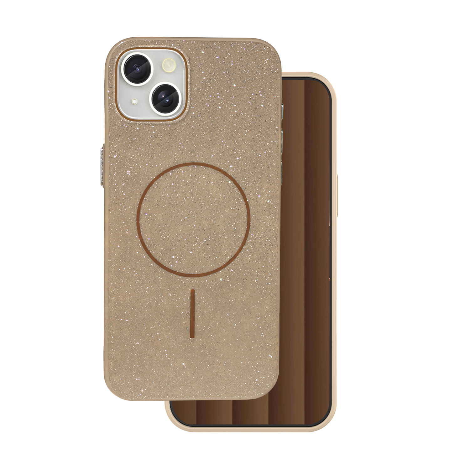 TFO Obal Glitter Thin Mag pre iPhone 17 Pro 6,3" hnedý