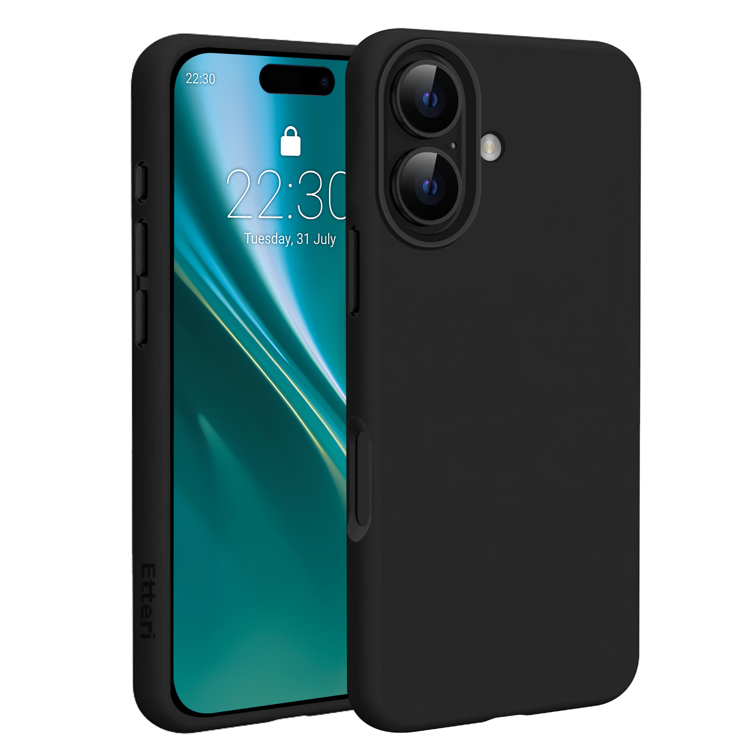 Puzdro Etteri Silicone Mag pre iPhone 17 čierna