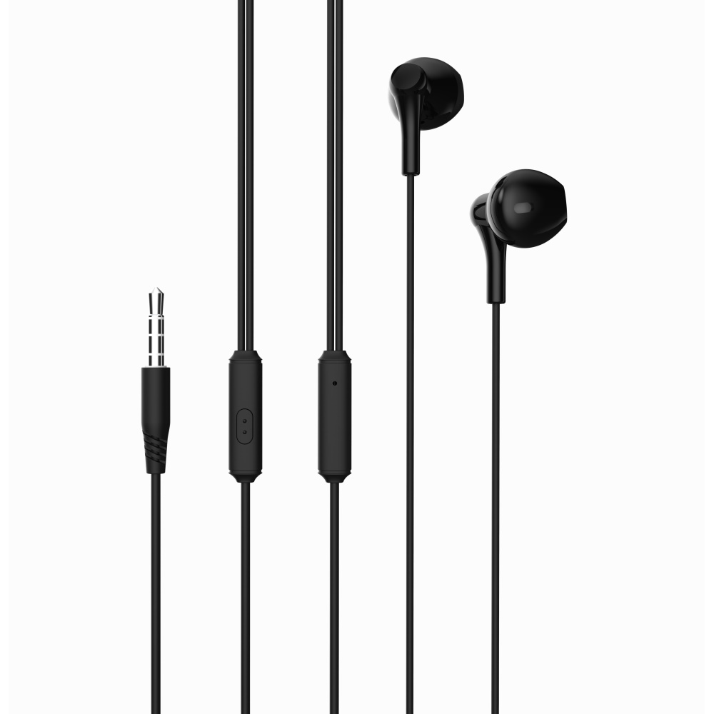 Drôtové slúchadlá XO EP39 jack 3,5 mm čierna EP39