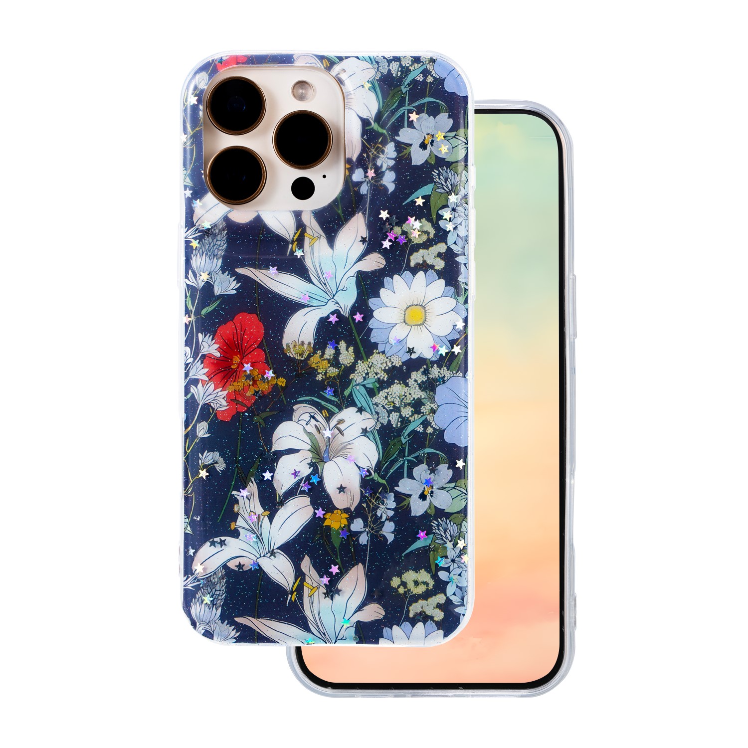 TFO Puzdro Glow Glam pre iPhone 15 Pro 6,1" modré