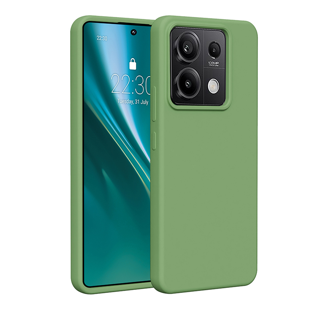 Etteri Silikónové puzdro pre Xiaomi Redmi Note 13 Pro 5G svetlozelené