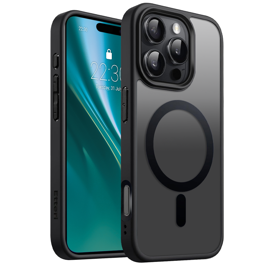 Etteri Matt Mag puzdro pre iPhone 16 Pro Max 6,9" čierna