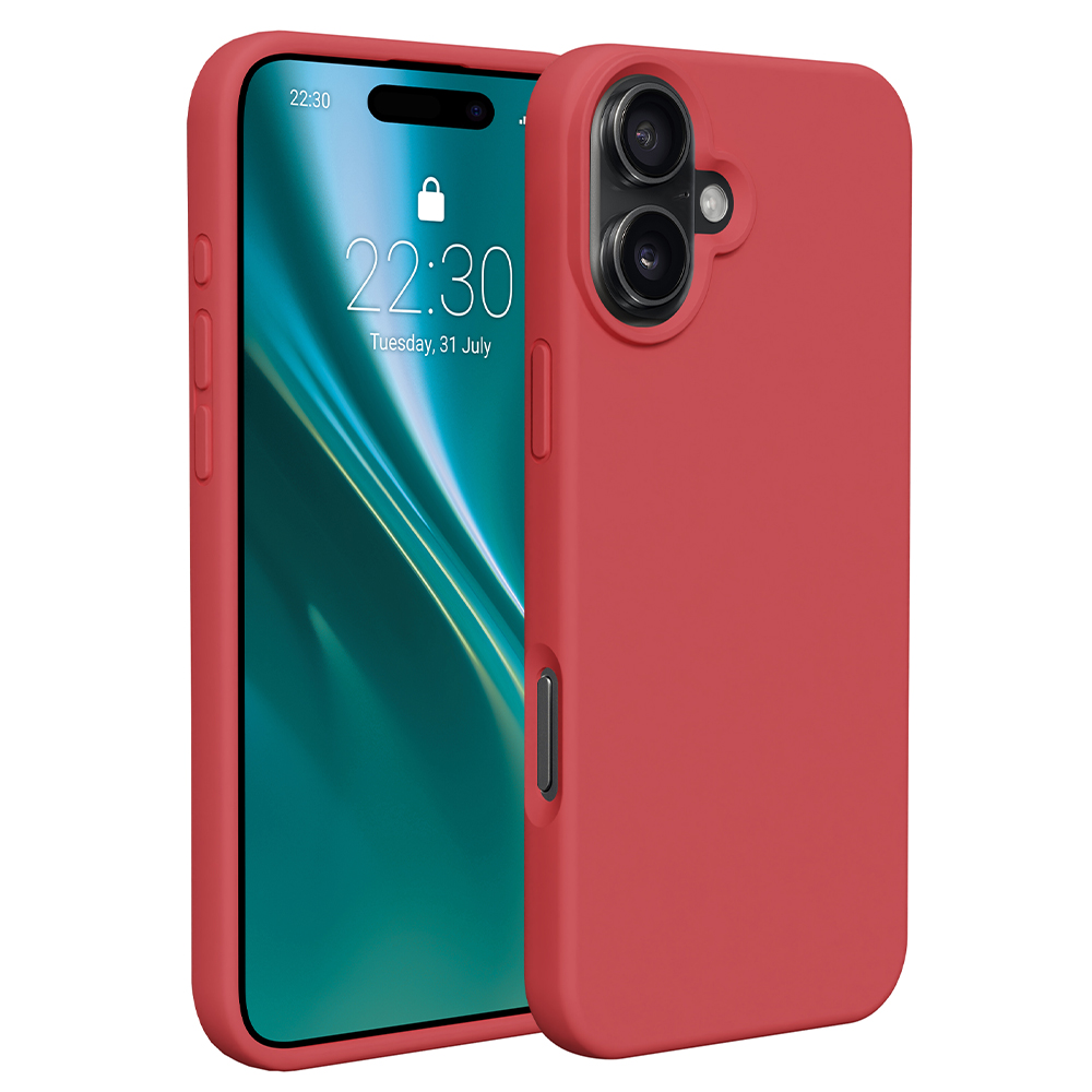 Obal Etteri Silicone pre iPhone 16 Plus 6,7" malinový