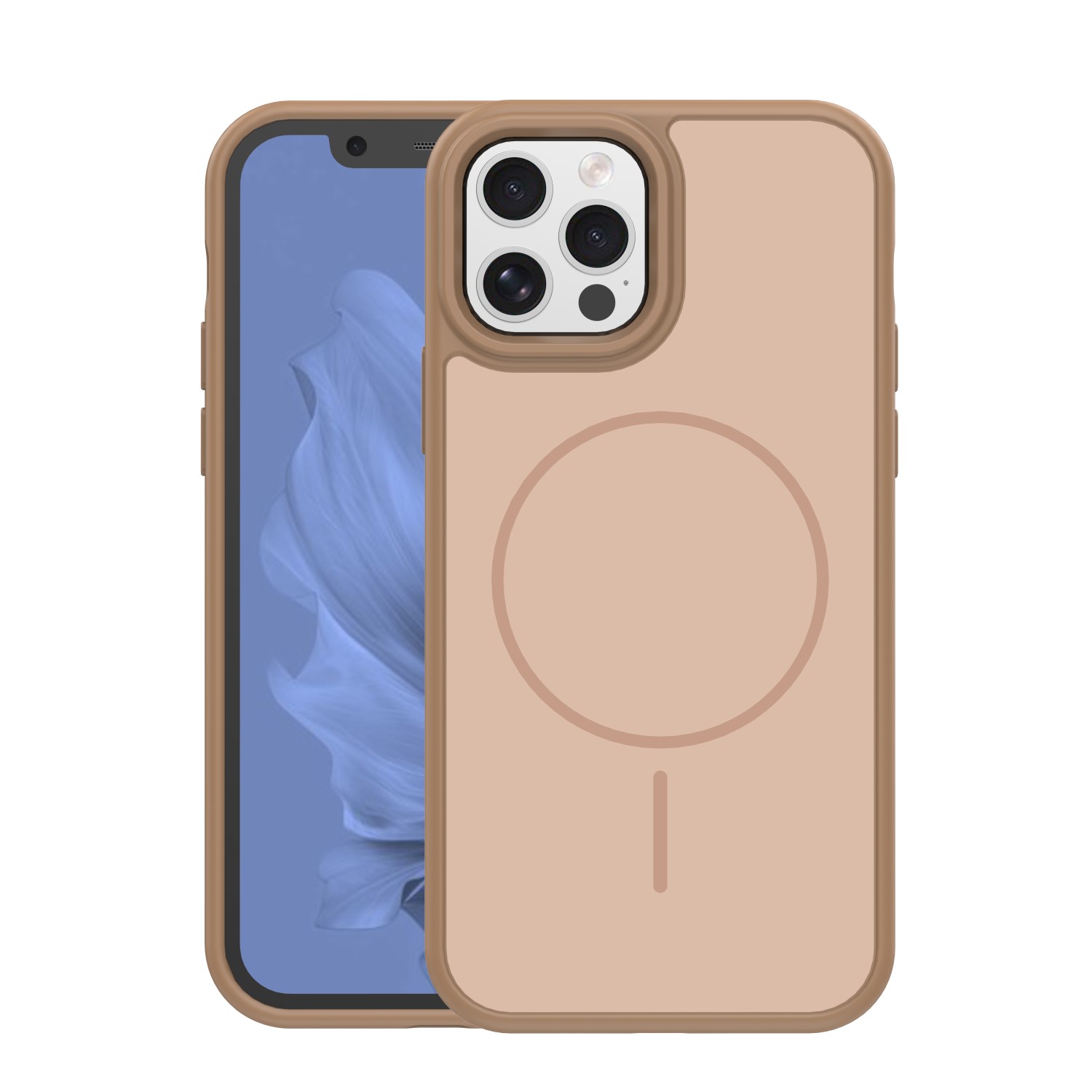 TFO Puzdro Frame Thin Mag pre iPhone 12 / 12 Pro 6,1" hnedá