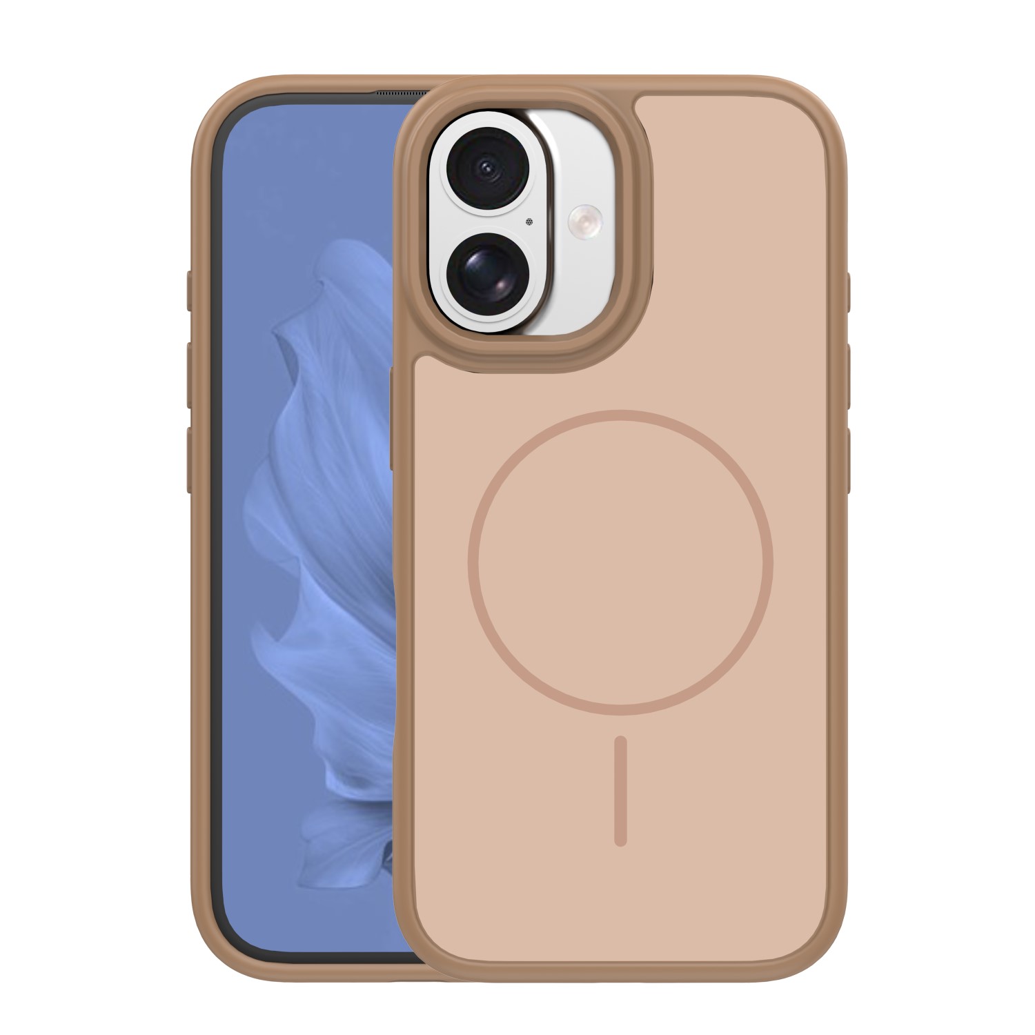 TFO Tenké puzdro Frame Mag pre iPhone 16 6,1" hnedé