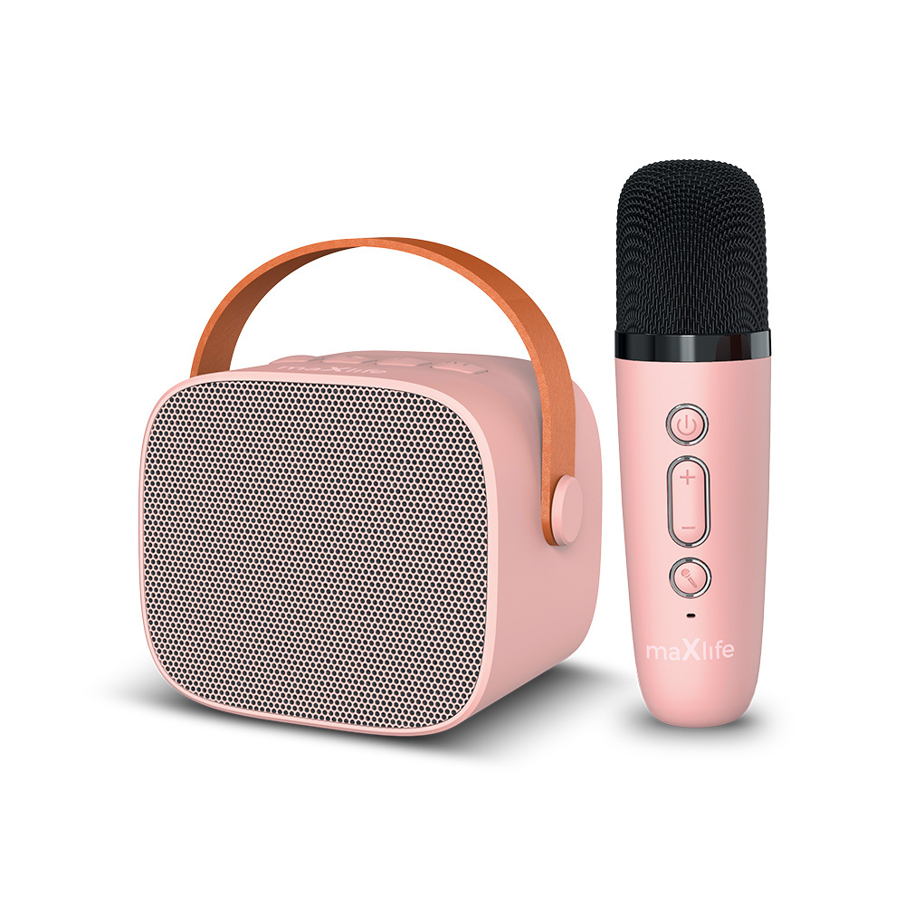 Bluetooth karaoke reproduktor Maxlife MXKS-100 ružový