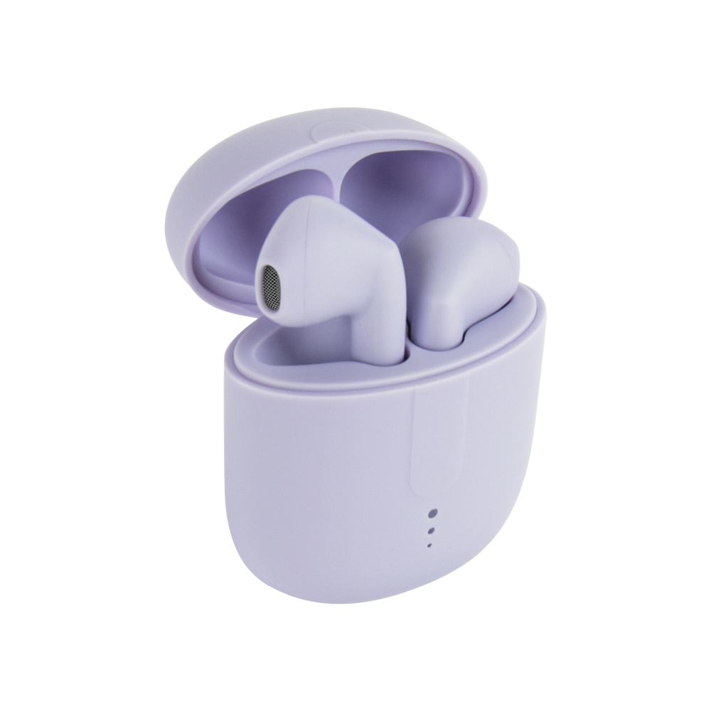 Setty Bluetooth slúchadlá TWS s nabíjacím puzdrom STWS-19 fialová