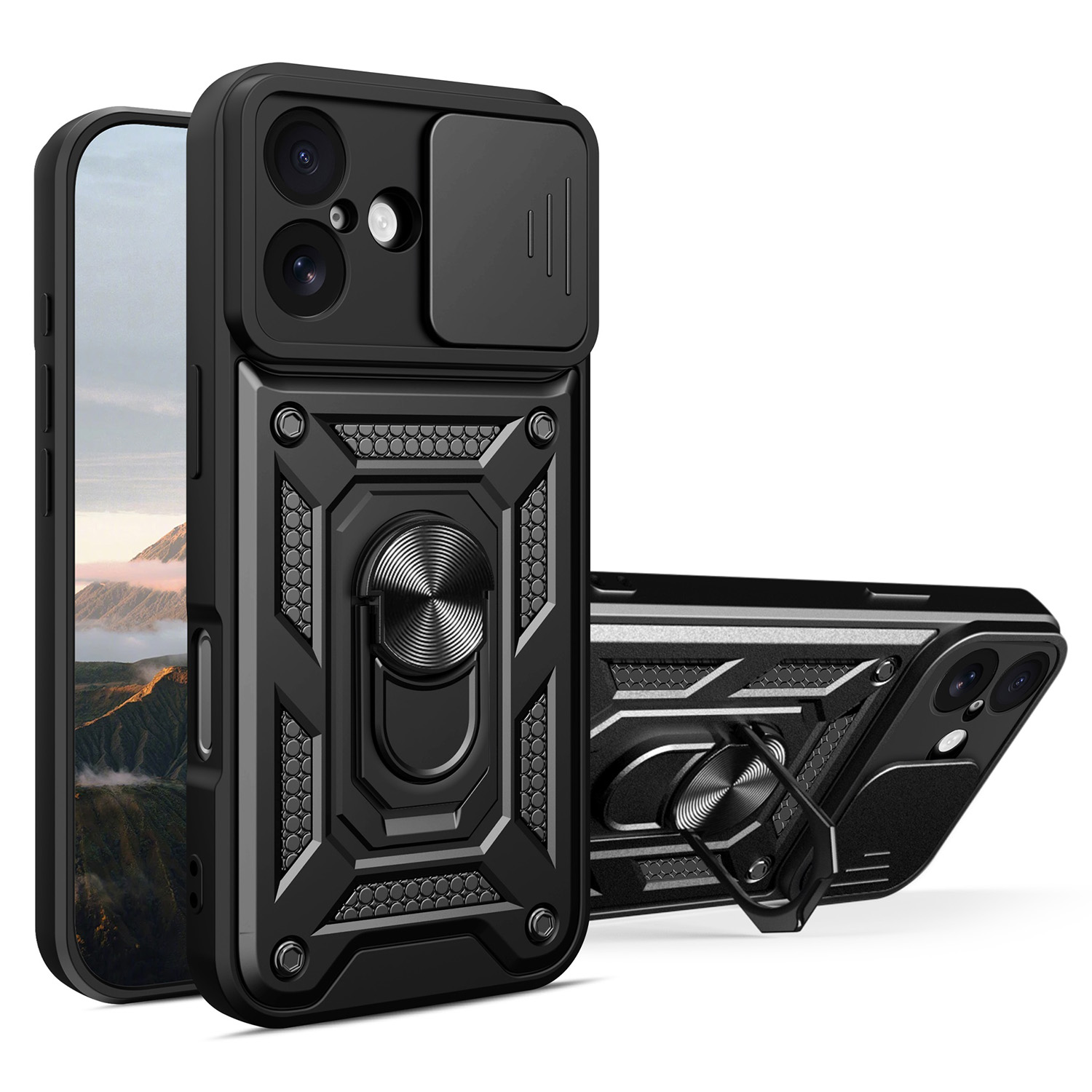 TFO Púzdro Defender Slide pre iPhone 17 6,3" čierna
