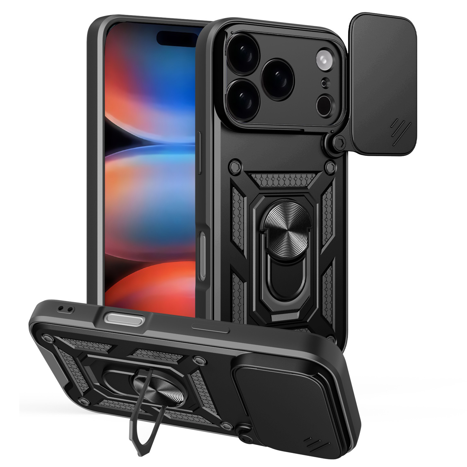 TFO Puzdro Defender Slide pre iPhone 17 Pro 6,3" čierna