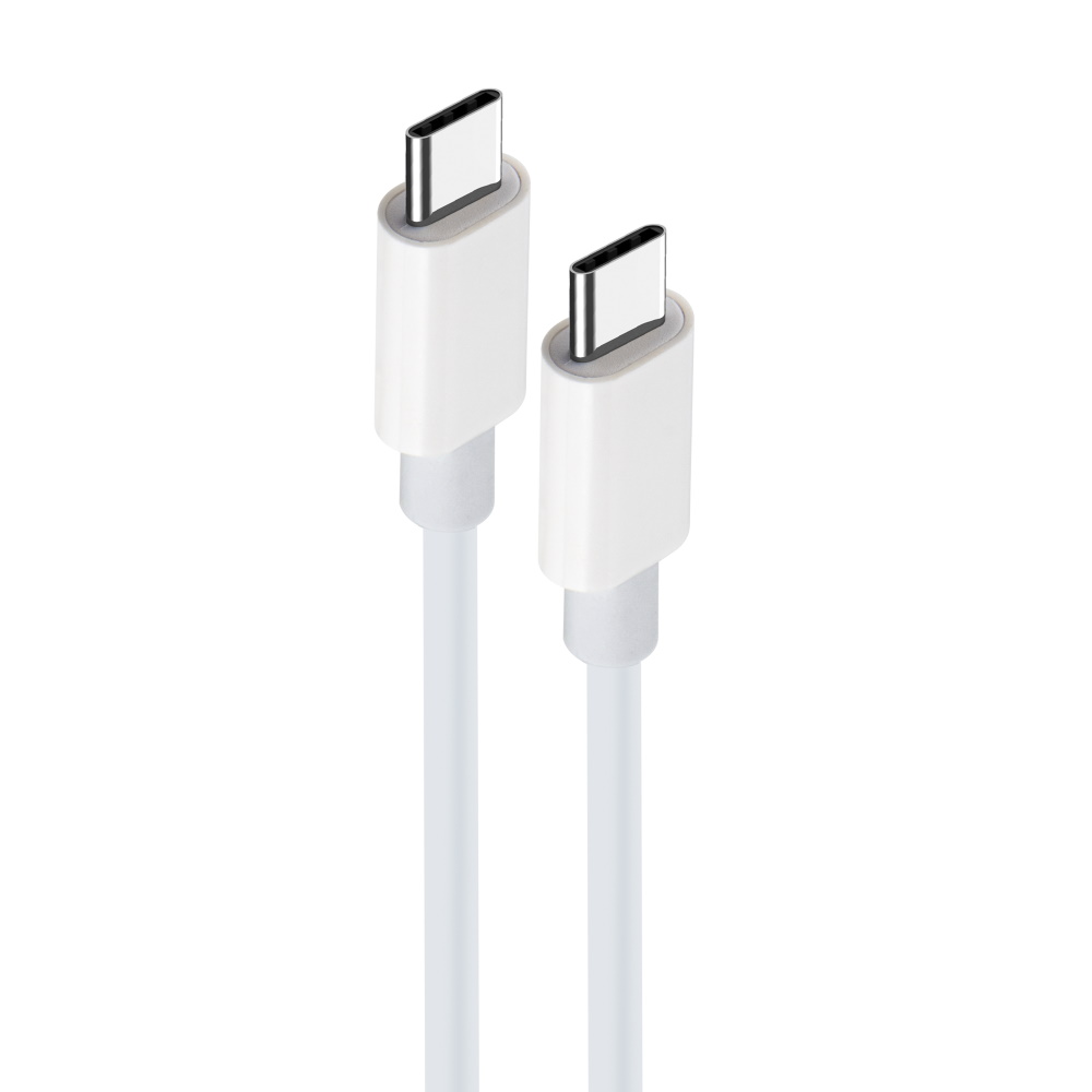 Kábel Maxlife MXUC-05 USB-C - USB-C 2,0 m 60W biely