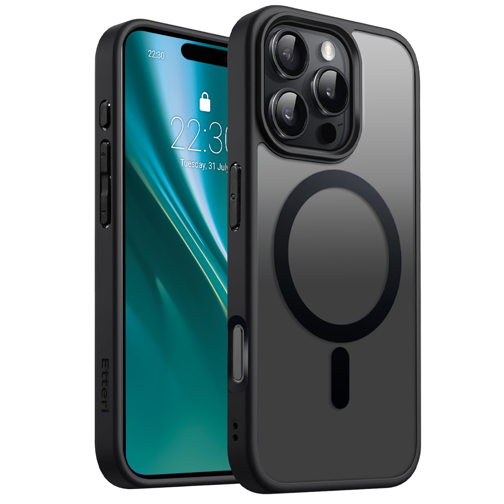 Etteri Matt Mag puzdro pre iPhone 16 Pro 6,3" čierne