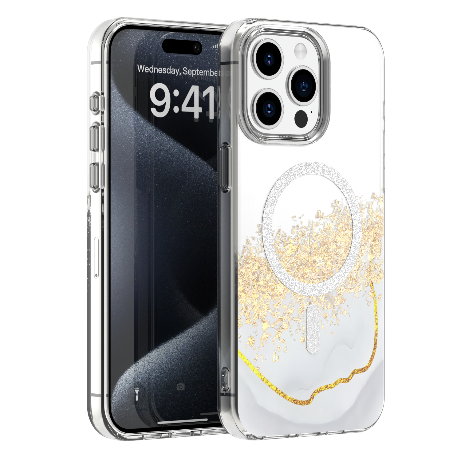 TFO Epoxy Mag puzdro pre iPhone 15 Pro 6,1" biela