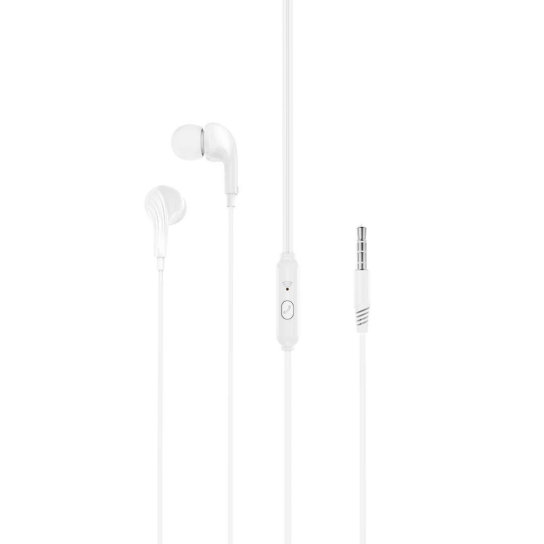 Káblové slúchadlá XO EP86 jack 3,5mm biele EP86