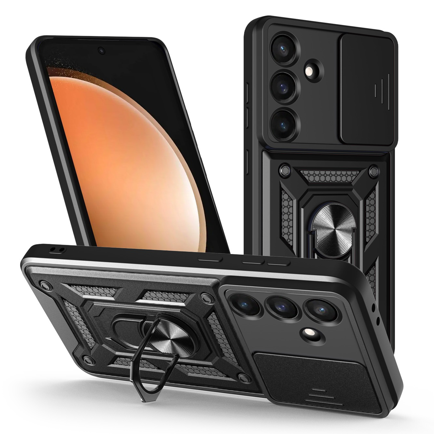 TFO Puzdro Defender Slide pre Samsung Galaxy S25 FE čierne