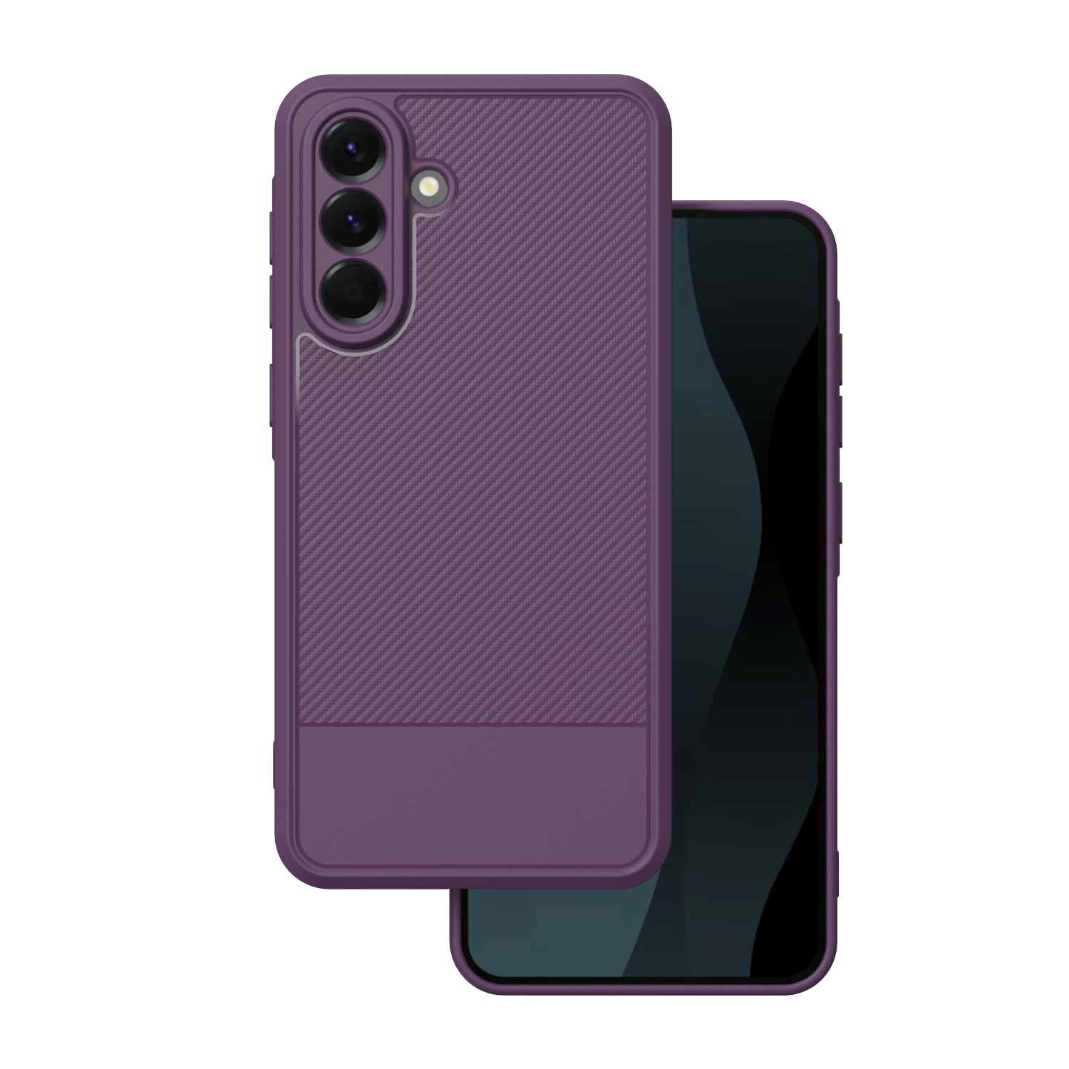 TFO Obal Simple Carbon pre Samsung Galaxy A56 5G fialový