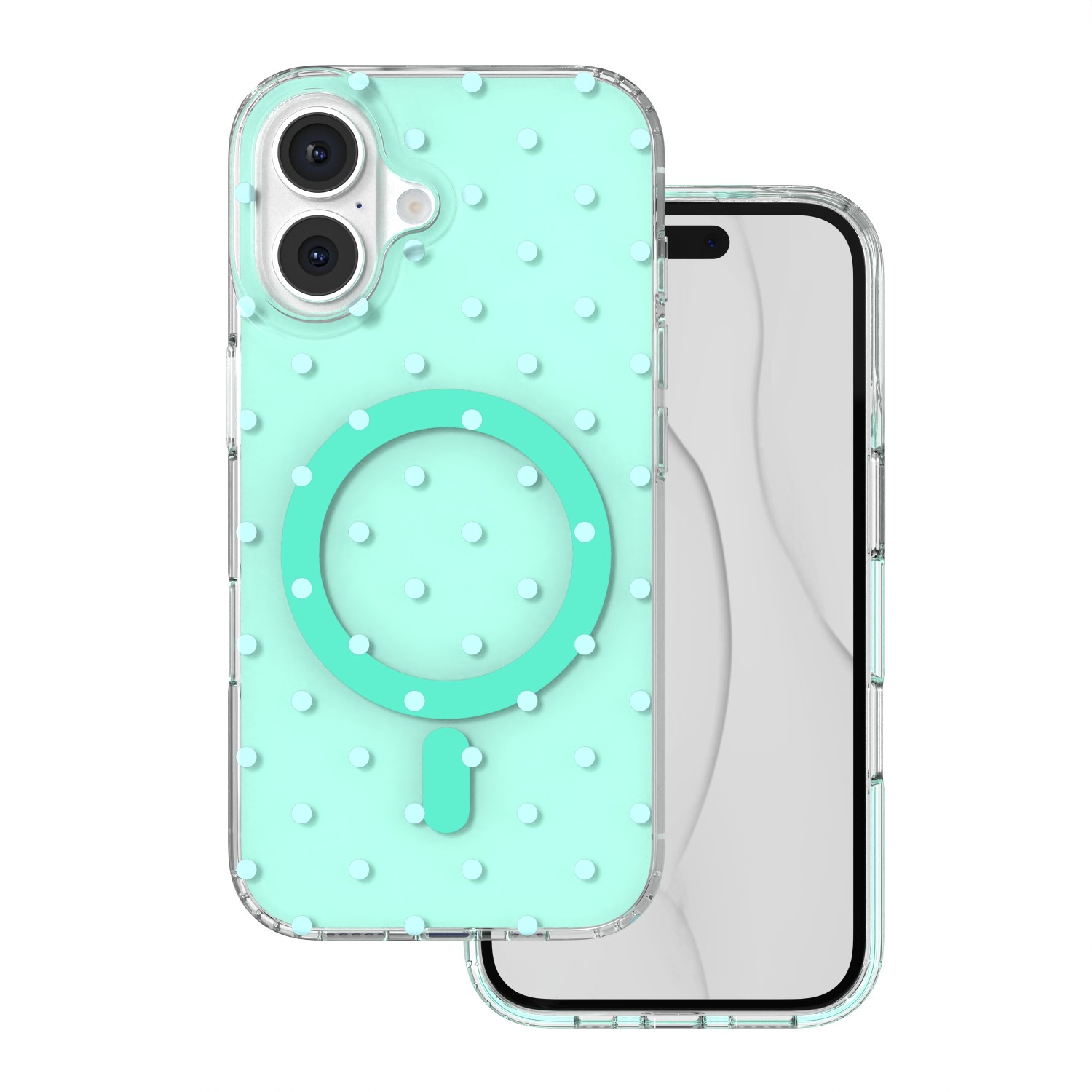 TFO Obal Bubble Dots Mag pre iPhone 16 6,1" zelený
