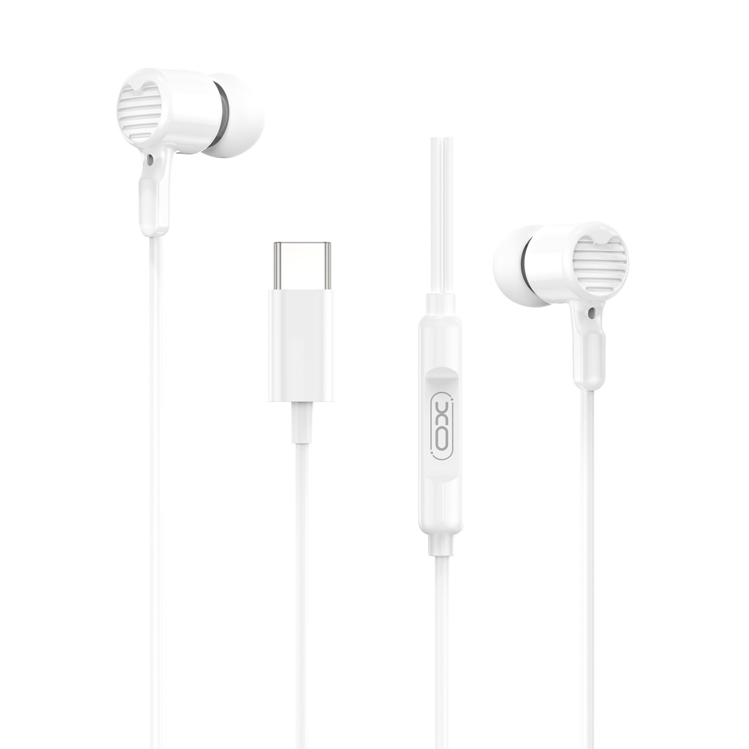 XO drôtové slúchadlá EP81 USB-C biela EP81