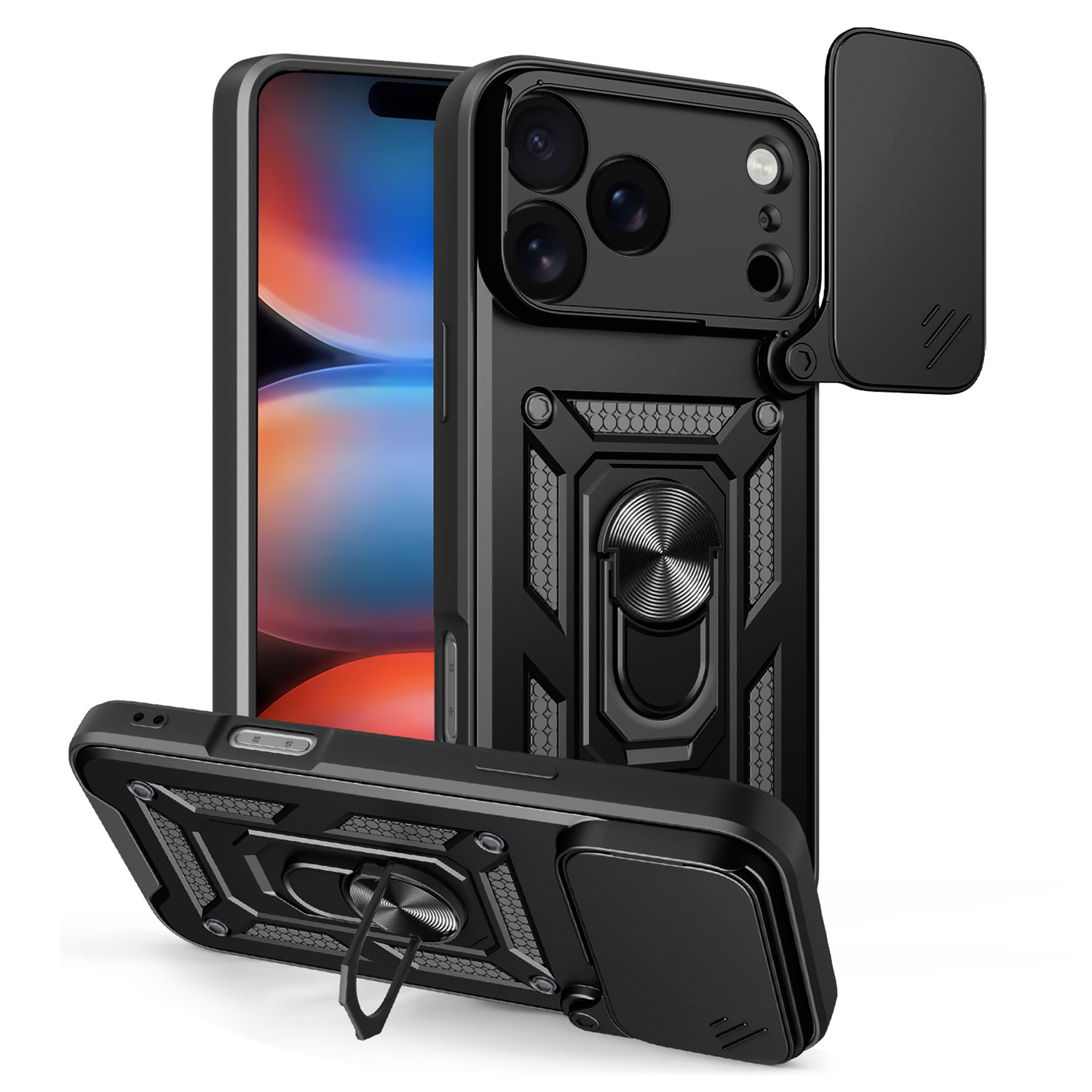 TFO Obal Defender Slide pre iPhone 17 Pro Max 6,9" čierny