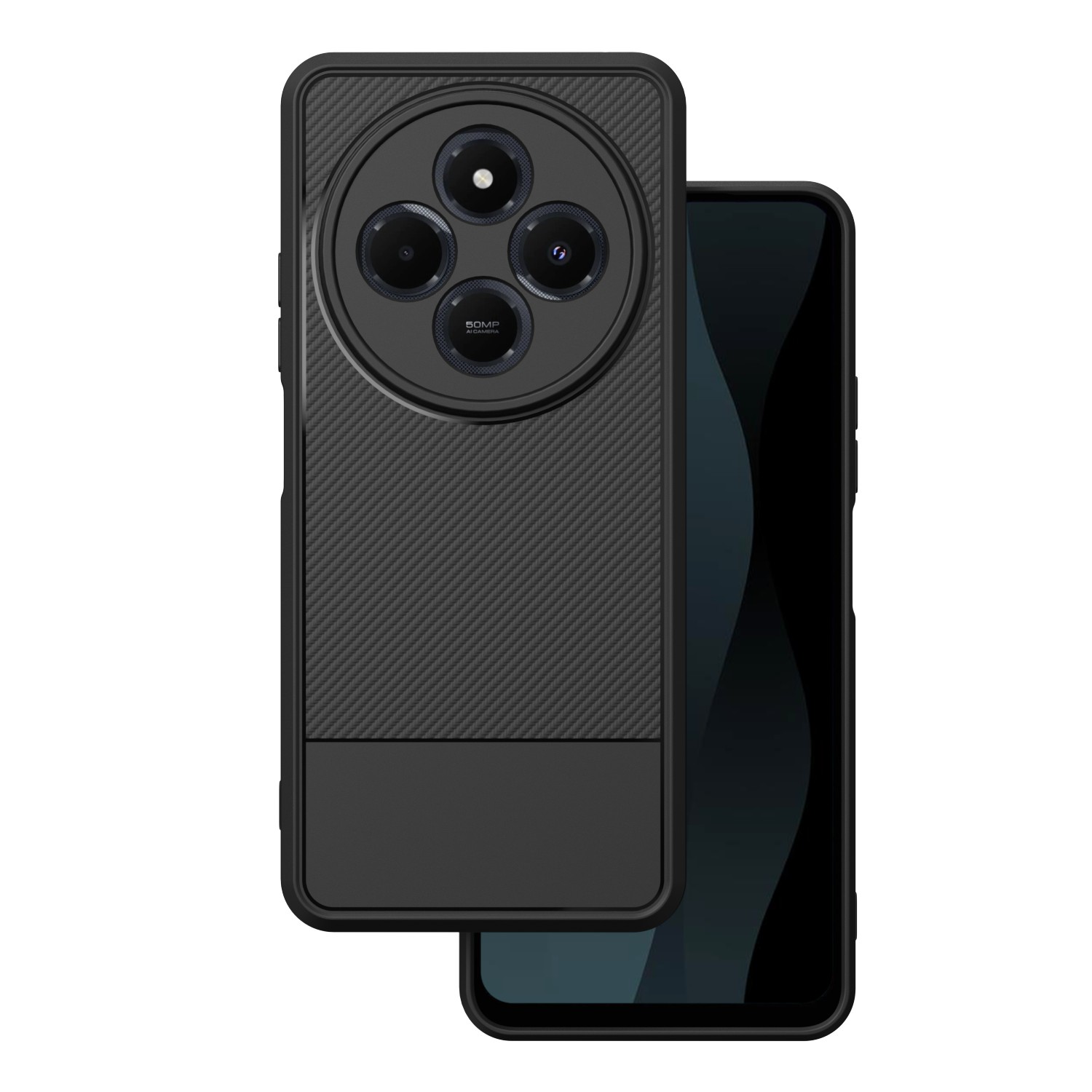 TFO Puzdro Simple Carbon pre Xiaomi Redmi 14C 4G/ 14C 5G / POCO C75 / Redmi 17C 4G čierne
