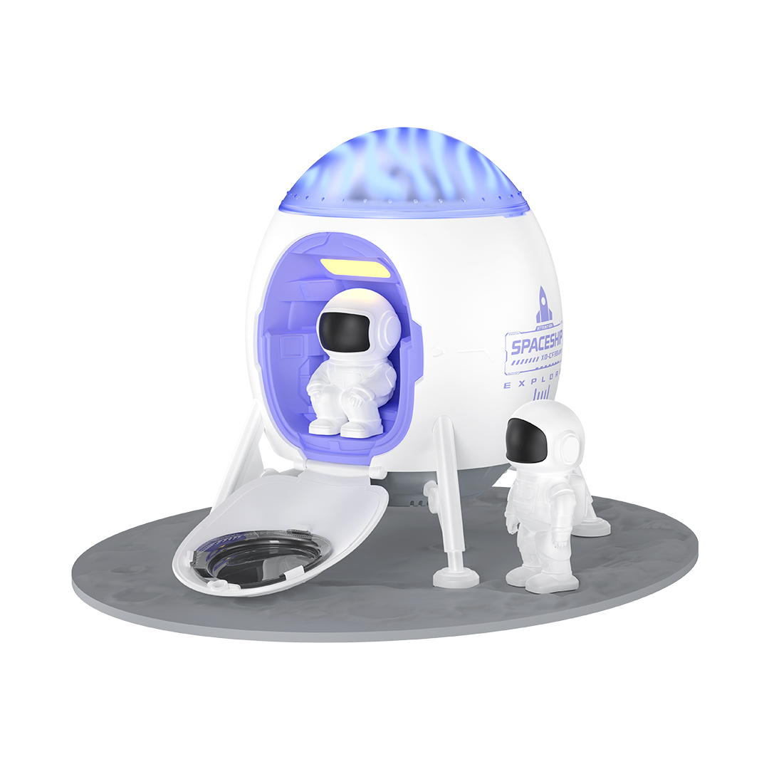 Projektor XO LED CF38 hviezda a galaxia s Bluetooth reproduktorom biely CF38
