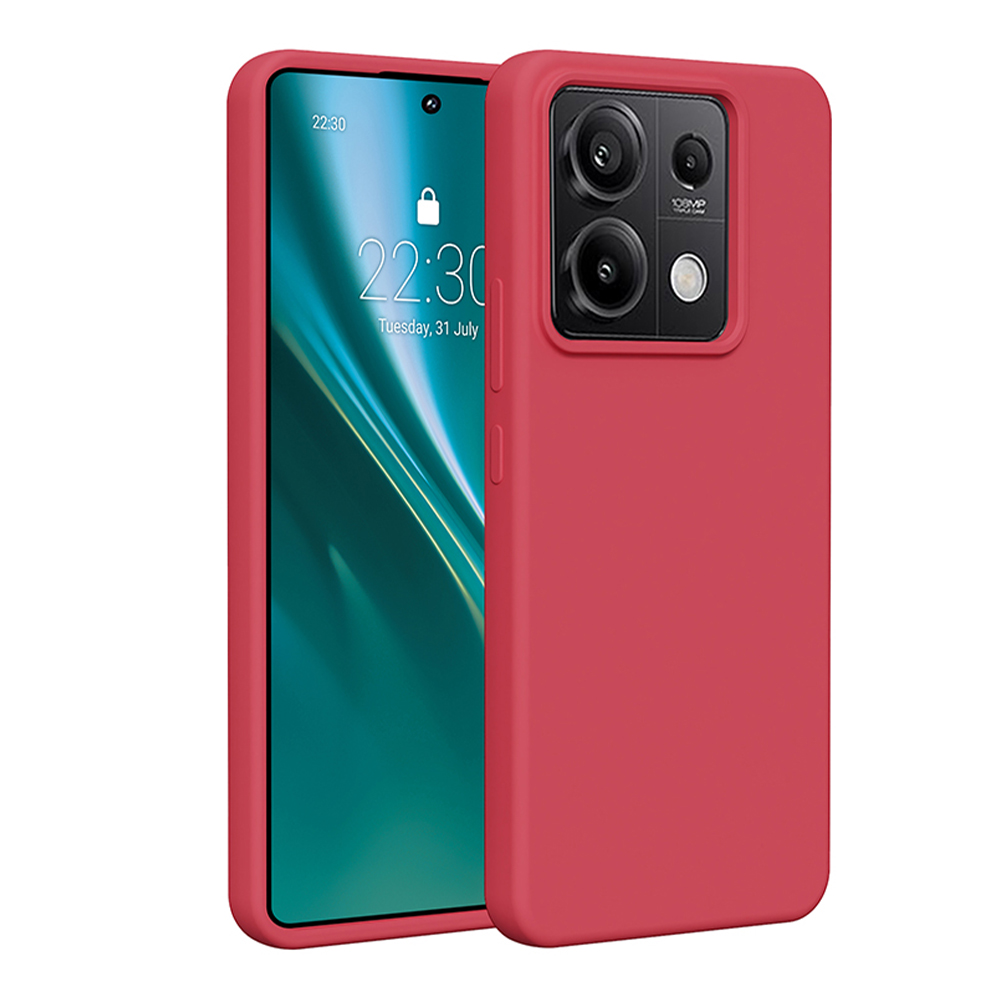 Puzdro Etteri Silicone pre Xiaomi Redmi Note 13 Pro 5G malinové