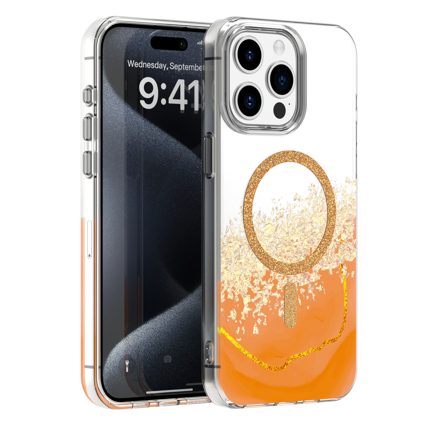 TFO Epoxy Mag puzdro pre iPhone 14 Pro 6,1" oranžová