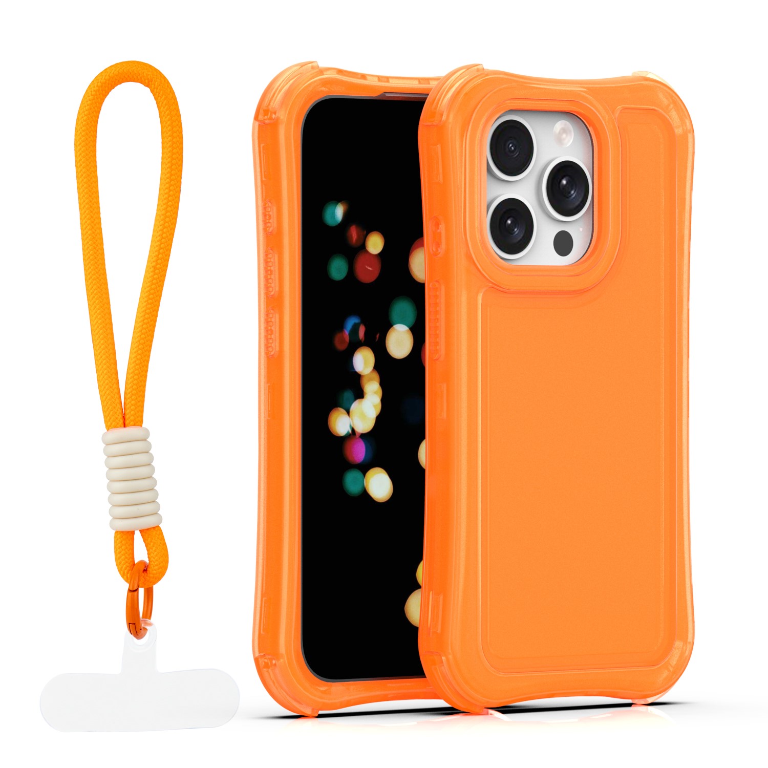 TFO Safepop puzdro s popruhom pre iPhone 15 Pro 6,1" oranžová