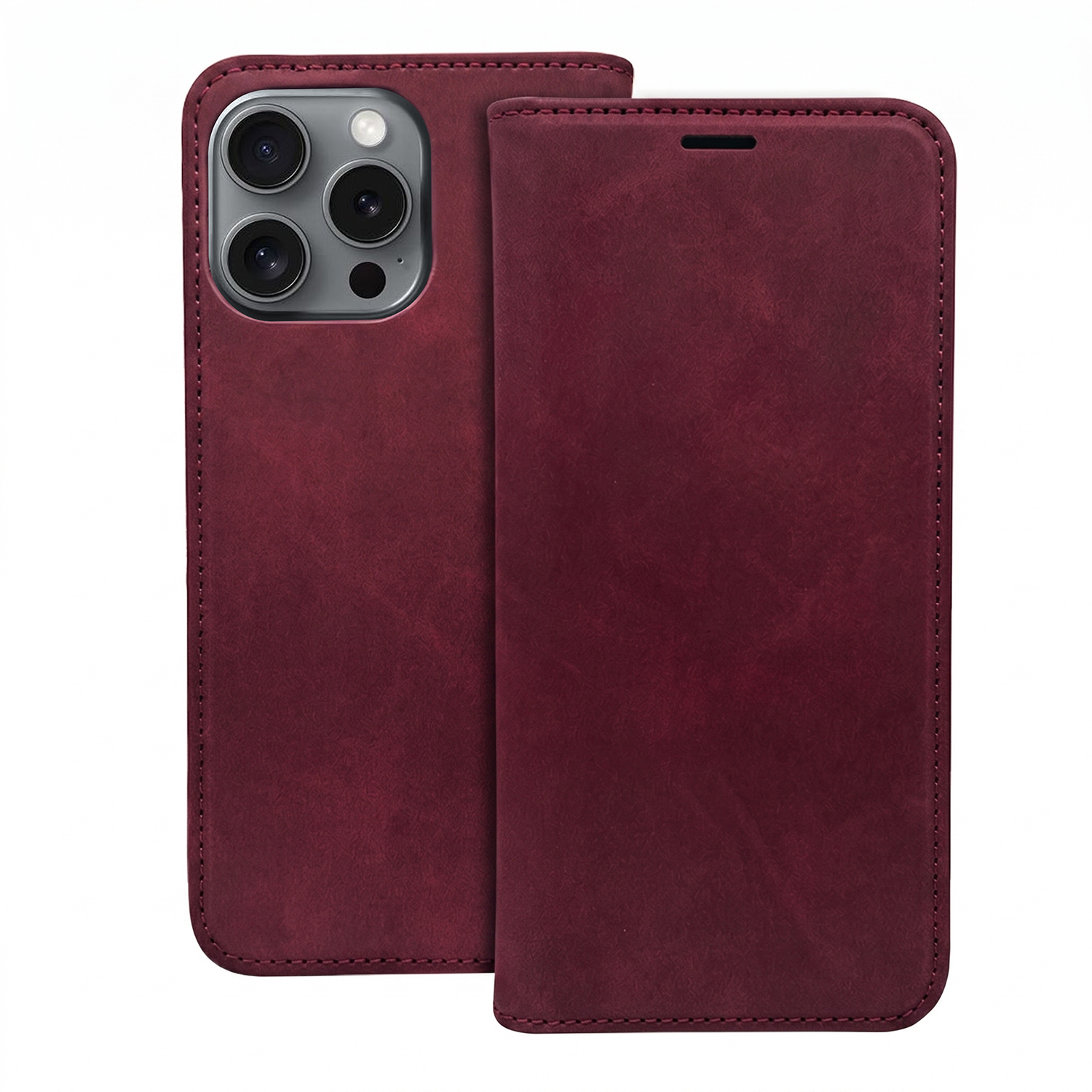 TFO Puzdro Smart Suede pre Honor 600 / Honor 600 Pro bordová