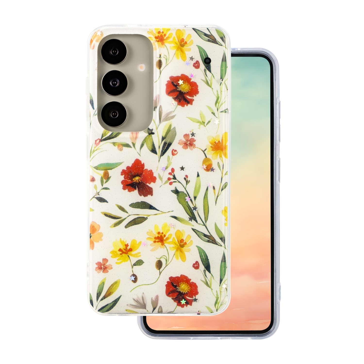 TFO Obal Glow Glam pre Samsung Galaxy S25 biely