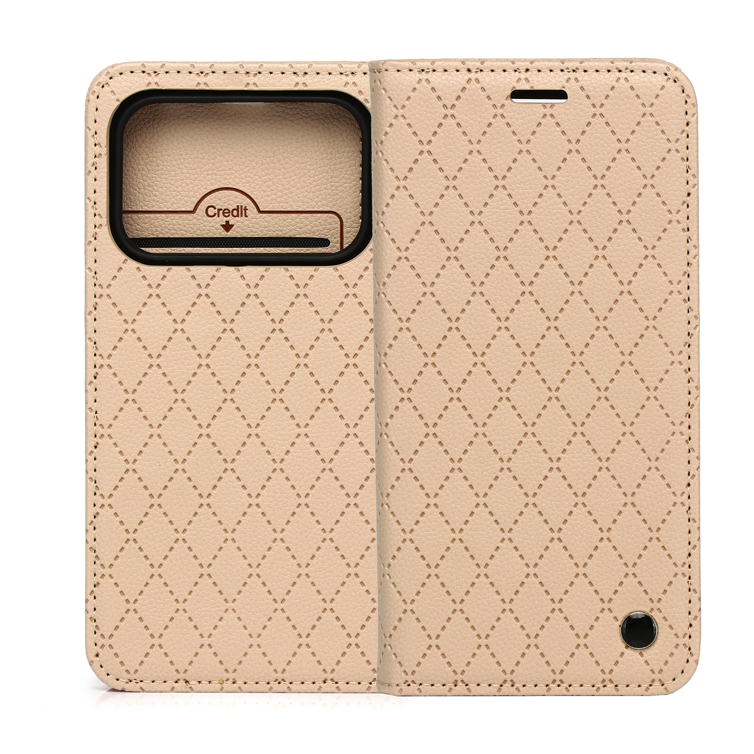 TFO Puzdro Smart Caro pre Honor 600 / Honor 600 Pro béžové