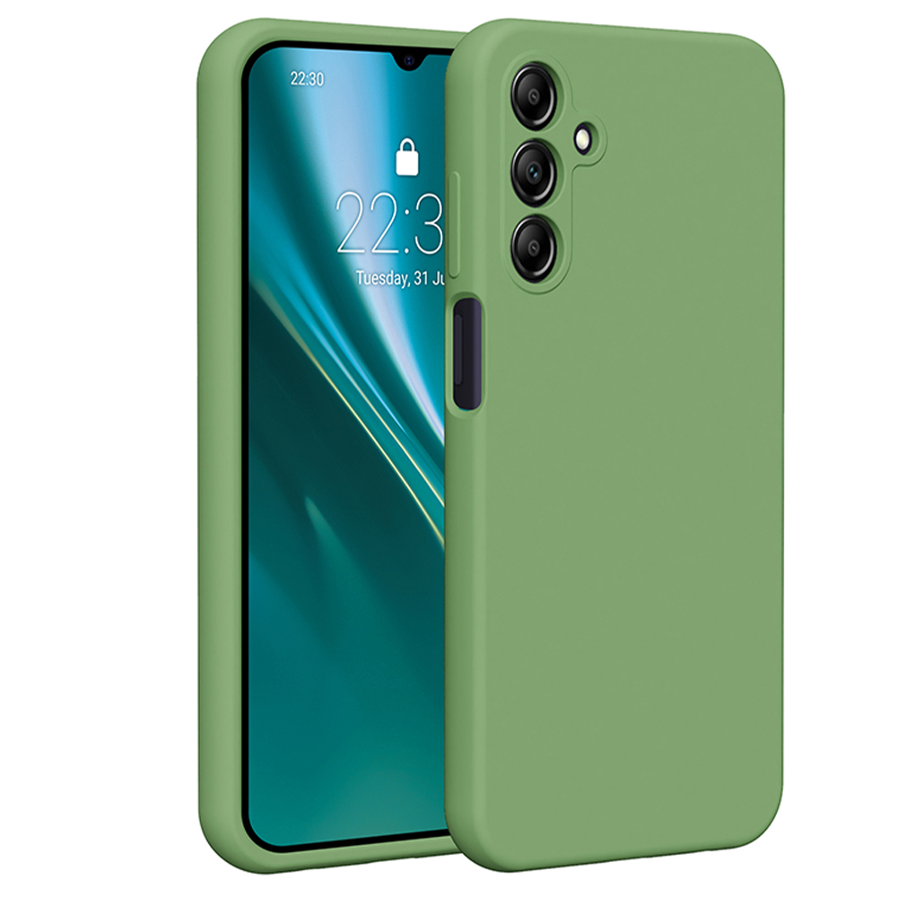 Etteri Silikónové puzdro pre Samsung Galaxy A15 4G / A15 5G svetlozelené