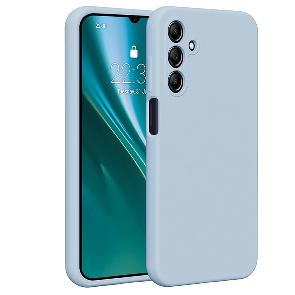Puzdro Etteri Silikónové pre Samsung Galaxy A15 4G / A15 5G svetlomodré