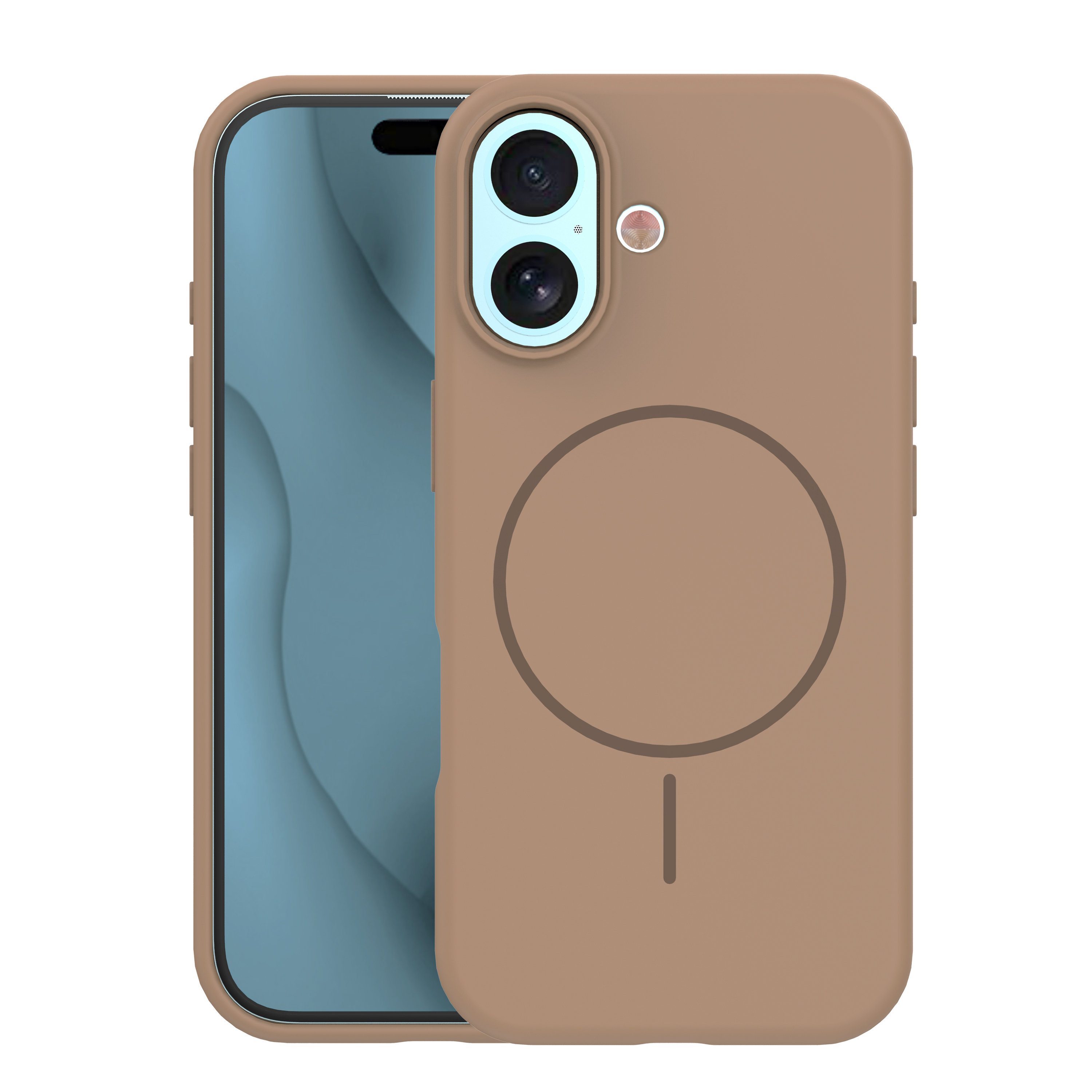TFO Silikónové puzdro Thin Mag pre iPhone 17 6,3" / 18 6,3" hnedé