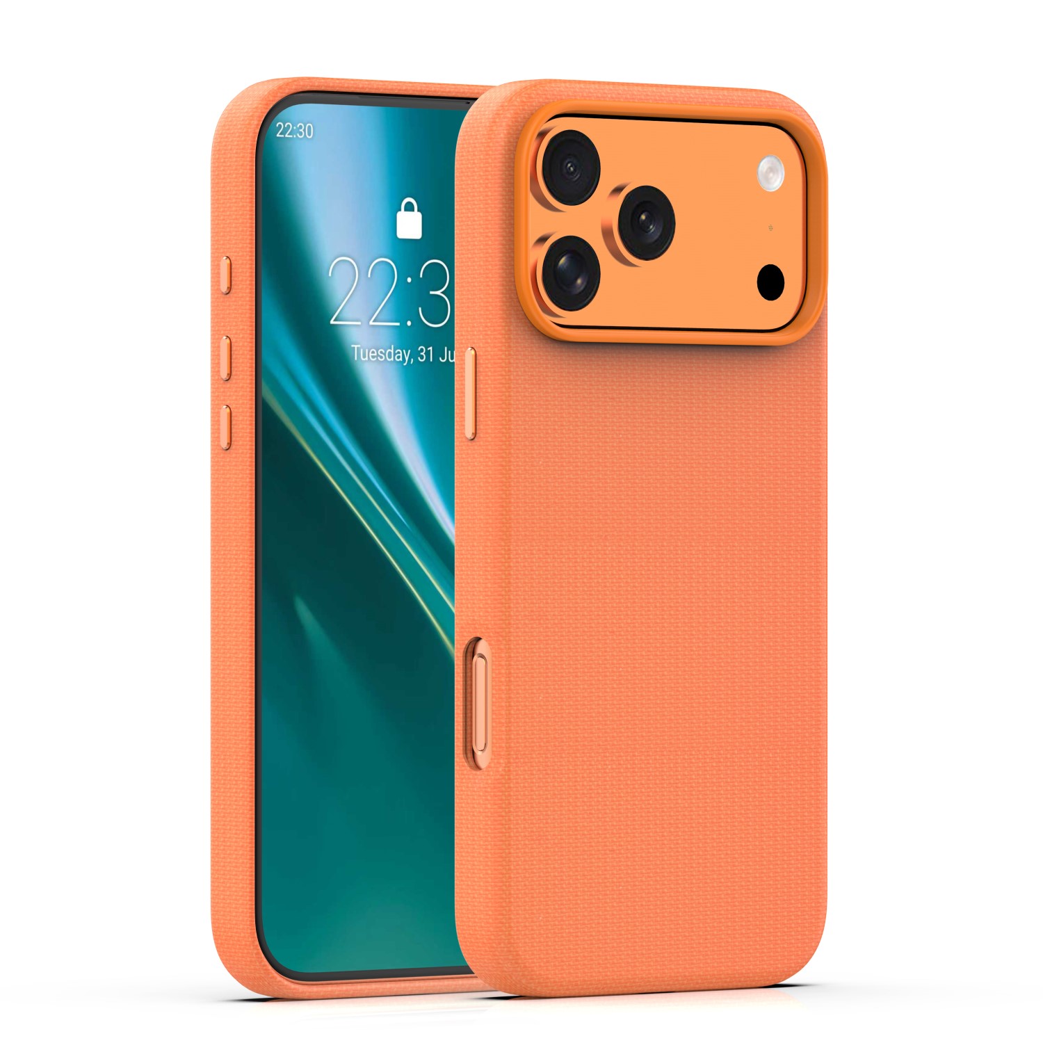 Elegantné puzdro Etteri Mag pre iPhone 17 Pro 6,3" oranžová