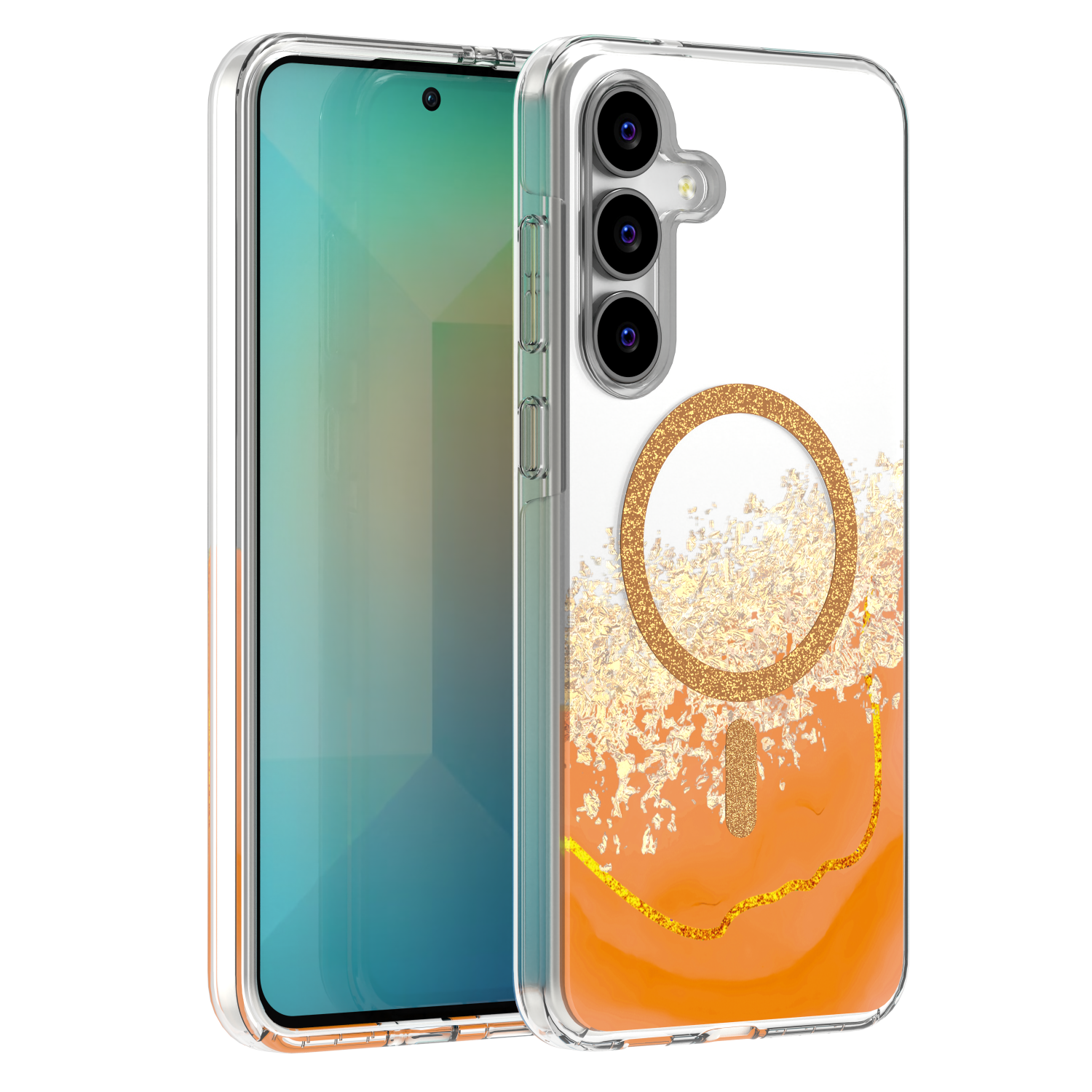 TFO Epoxy Mag puzdro na Samsung Galaxy S25 FE oranžové