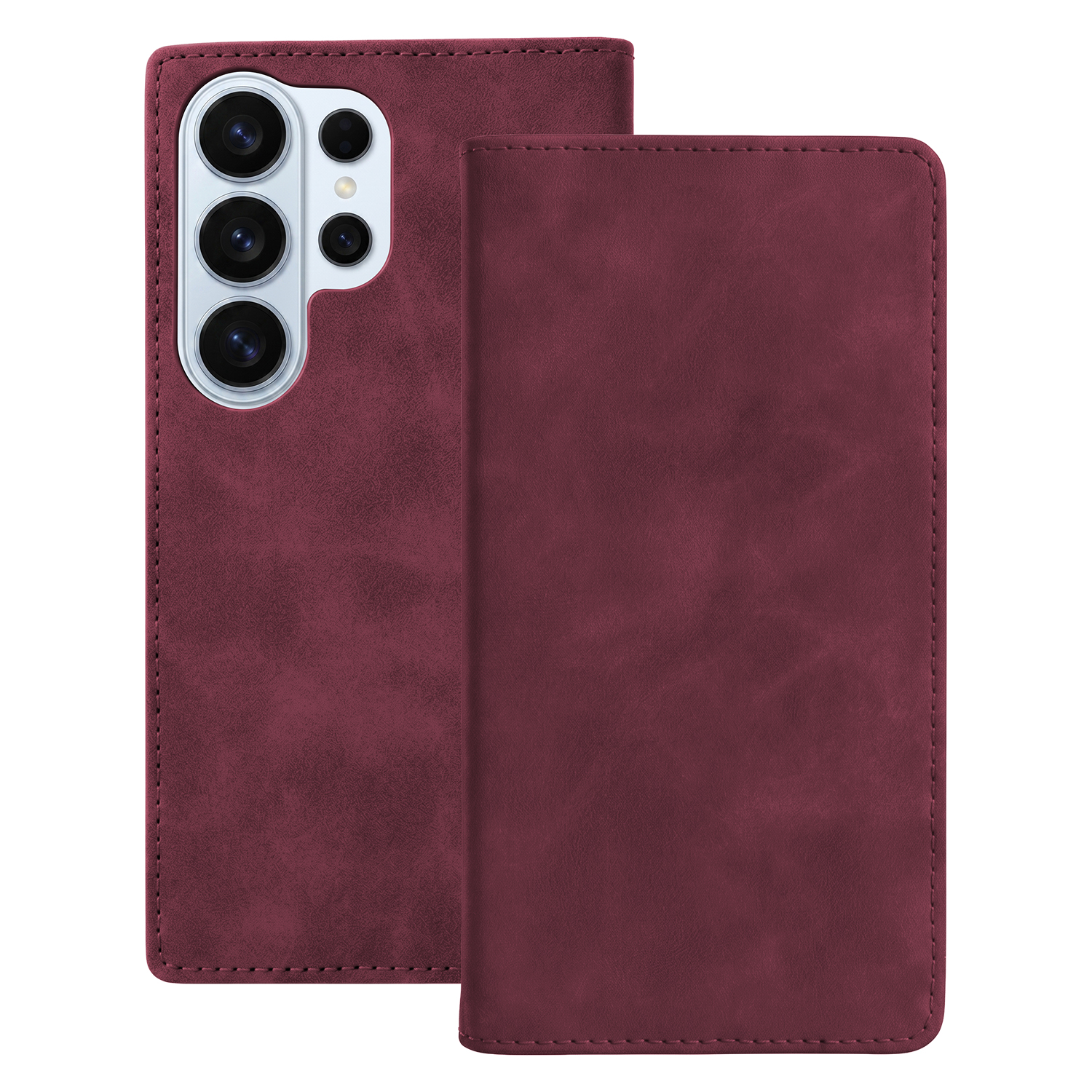 TFO Smart Semišové puzdro pre Samsung Galaxy S25 Ultra bordová