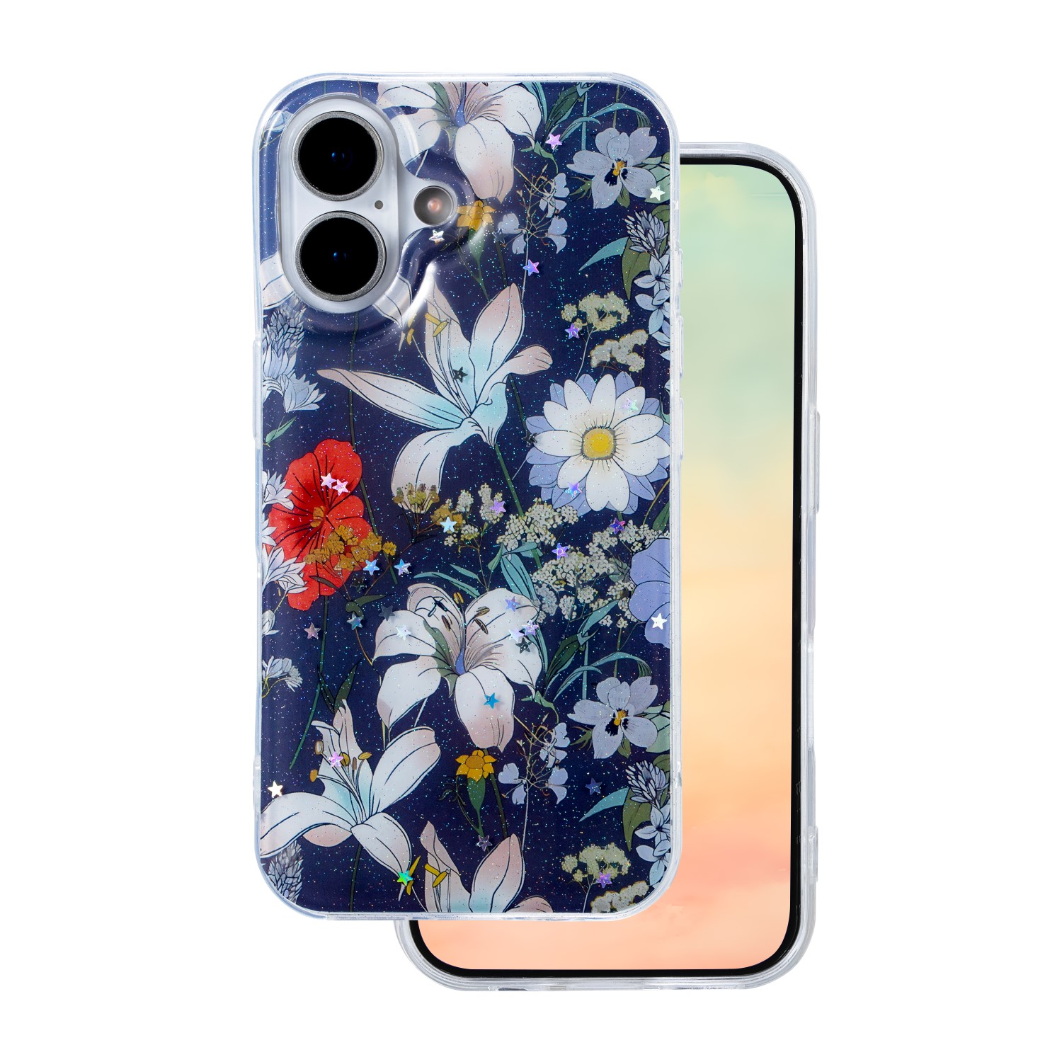 TFO Obal Glow Glam pre iPhone 16 6,1" modrý
