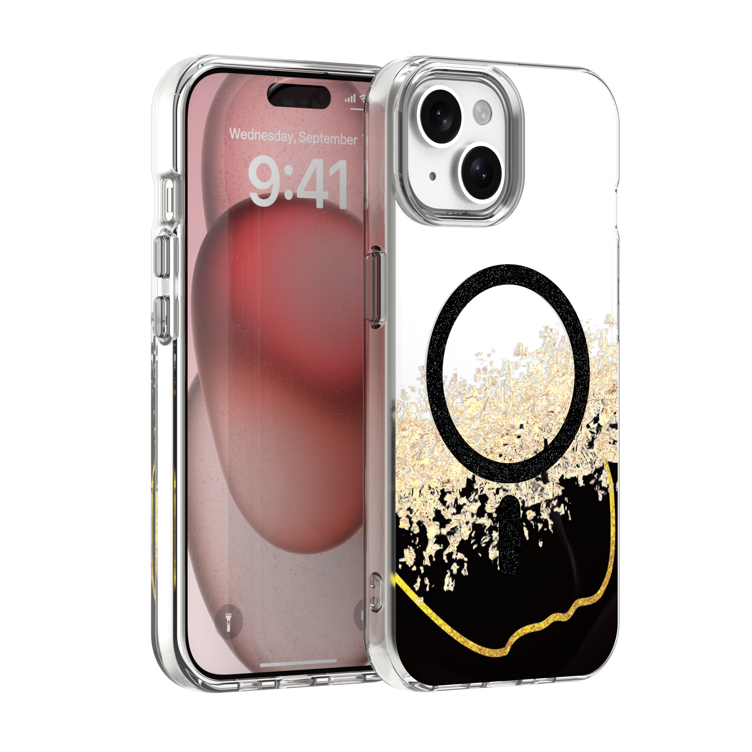 TFO Puzdro Epoxy Mag pre iPhone 15 6,1" čierne