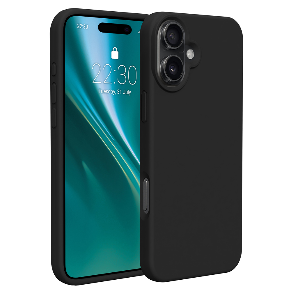 Etteri Silikónové puzdro pre iPhone 16 Plus 6,7" čierna
