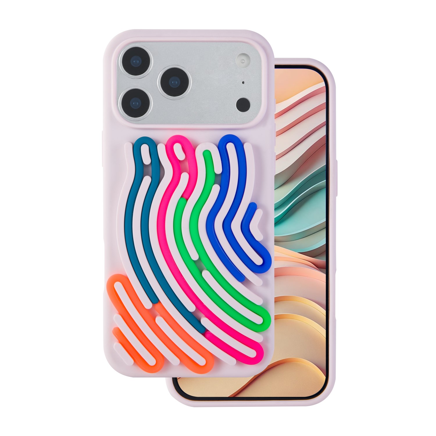TFO DIY puzdro na hadí vzor pre iPhone 17 Pro Max 6,9" ružová