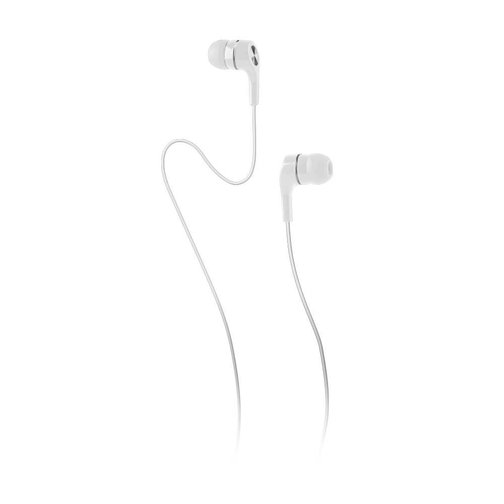 Káblové slúchadlá Maxlife MXEP-01 jack 3,5mm biele OEM001605