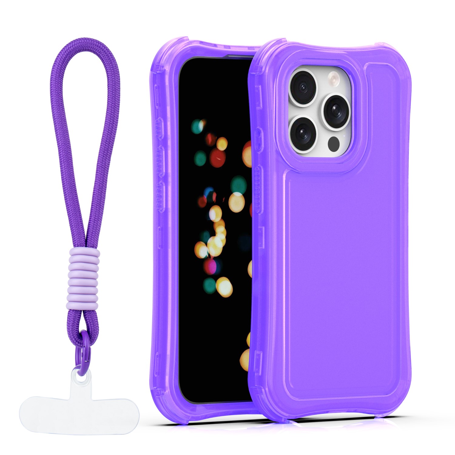 TFO Puzdro Safepop s popruhom pre iPhone 15 Pro 6,1" fialové
